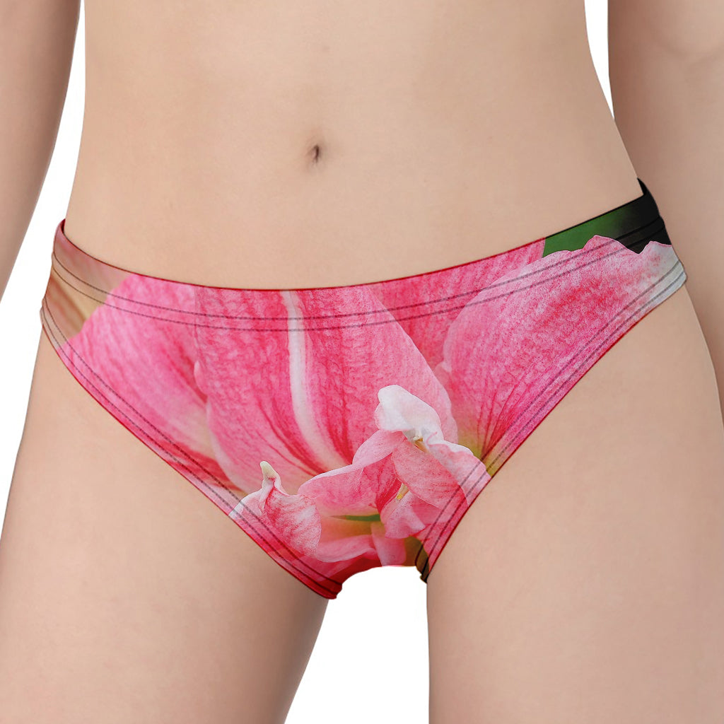 Pink Amaryllis Print Women's Panties