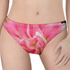 Pink Amaryllis Print Women's Thong