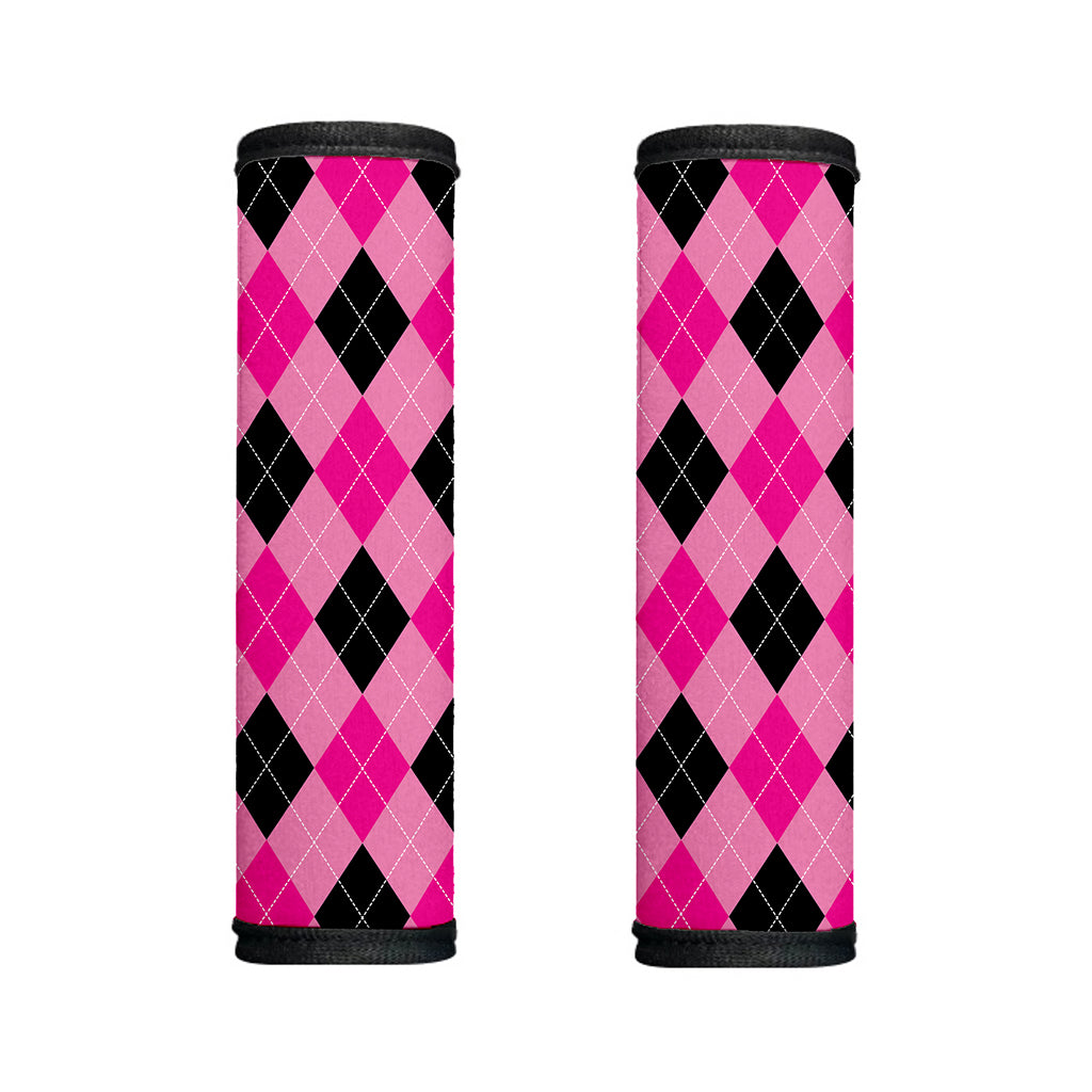 Pink And Black Argyle Pattern Print Handle Covers