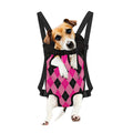 Pink And Black Argyle Pattern Print Pet Carrier Backpack