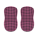 Pink And Black Buffalo Check Print Bar Stool Covers