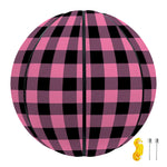 Pink And Black Buffalo Check Print Basketball