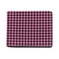 Pink And Black Buffalo Check Print Bifold Wallet