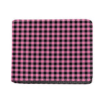Pink And Black Buffalo Check Print Bifold Wallet