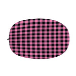 Pink And Black Buffalo Check Print Car Side Mirror Covers