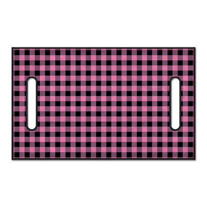 Pink And Black Buffalo Check Print Golf Cart Seat Cover
