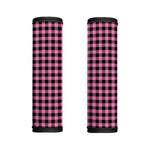 Pink And Black Buffalo Check Print Handle Covers