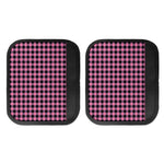 Pink And Black Buffalo Check Print Handle Covers