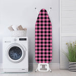 Pink And Black Buffalo Check Print Ironing Board Cover