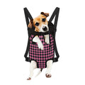 Pink And Black Buffalo Check Print Pet Carrier Backpack