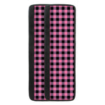Pink And Black Buffalo Check Print Refrigerator Handle Covers