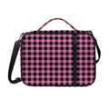 Pink And Black Buffalo Check Print Shoulder Strap Bible Bag