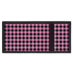 Pink And Black Buffalo Check Print Trifold Wallet