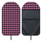 Pink And Black Buffalo Check Print Waterproof Car Seat Cover
