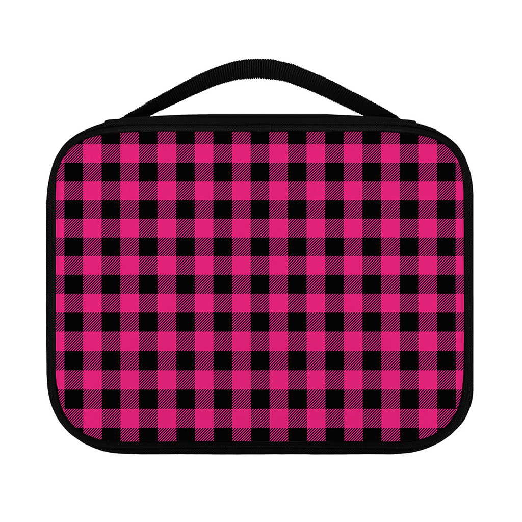 Pink And Black Buffalo Plaid Print Classic Bible Case