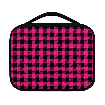 Pink And Black Buffalo Plaid Print Classic Bible Case