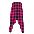 Pink And Black Buffalo Plaid Print Hammer Pants