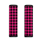 Pink And Black Buffalo Plaid Print Handle Covers