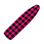 Pink And Black Buffalo Plaid Print Ironing Board Cover