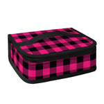Pink And Black Buffalo Plaid Print Small Lunch Bag