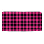 Pink And Black Buffalo Plaid Print Towel