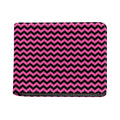 Pink And Black Chevron Pattern Print Bifold Wallet
