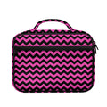 Pink And Black Chevron Pattern Print Briefcase Bible Bag
