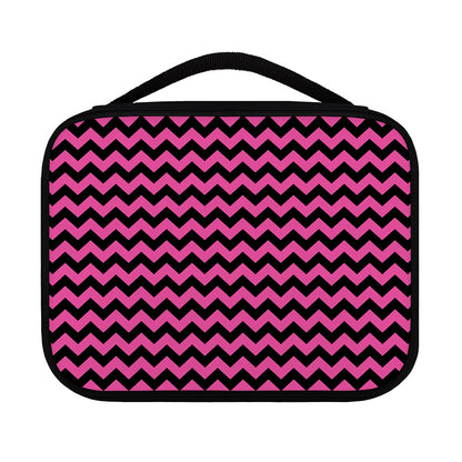 Pink And Black Chevron Pattern Print Classic Bible Case