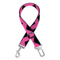 Pink And Black Chevron Pattern Print Dog Seat Belt