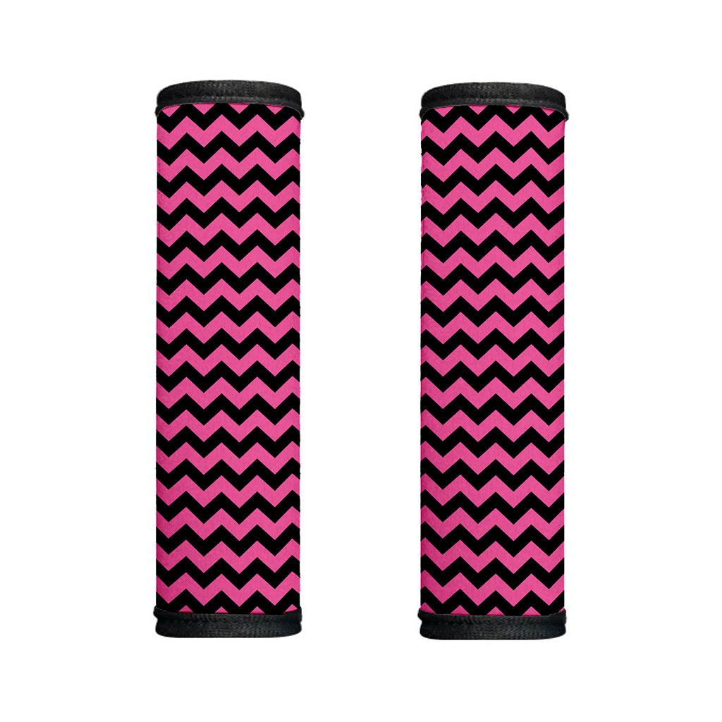 Pink And Black Chevron Pattern Print Handle Covers