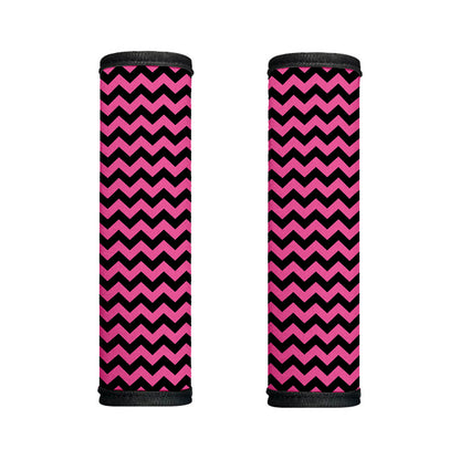 Pink And Black Chevron Pattern Print Handle Covers