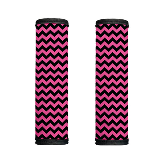Pink And Black Chevron Pattern Print Handle Covers
