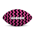 Pink And Black Chevron Pattern Print Rugby Ball
