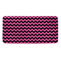 Pink And Black Chevron Pattern Print Towel