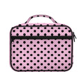 Pink And Black Polka Dot Pattern Print Briefcase Bible Bag
