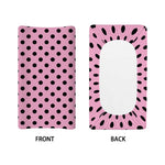 Pink And Black Polka Dot Pattern Print Changing Pad Cover