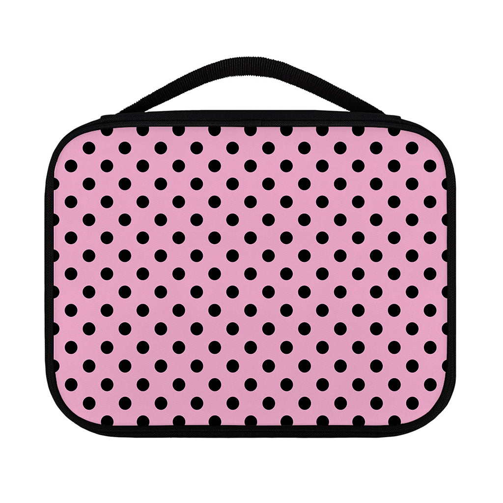 Pink And Black Polka Dot Pattern Print Classic Bible Case