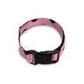 Pink And Black Polka Dot Pattern Print Dog Collar