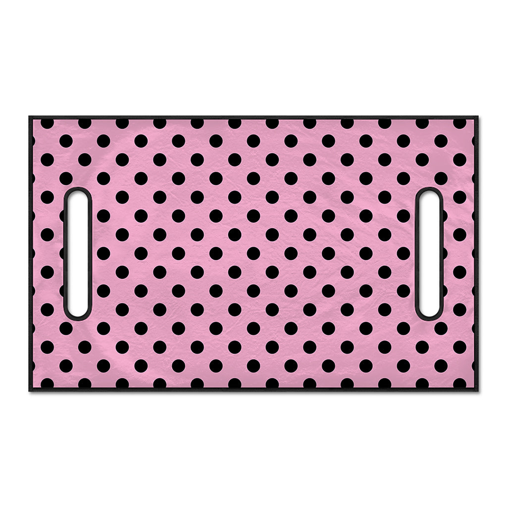 Pink And Black Polka Dot Pattern Print Golf Cart Seat Cover