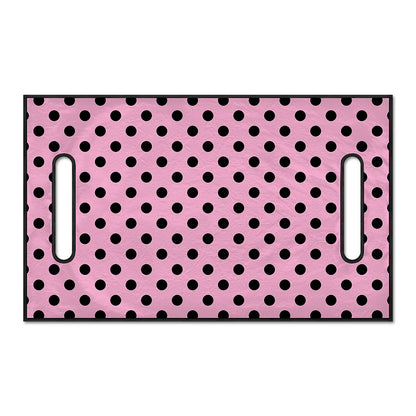 Pink And Black Polka Dot Pattern Print Golf Cart Seat Cover