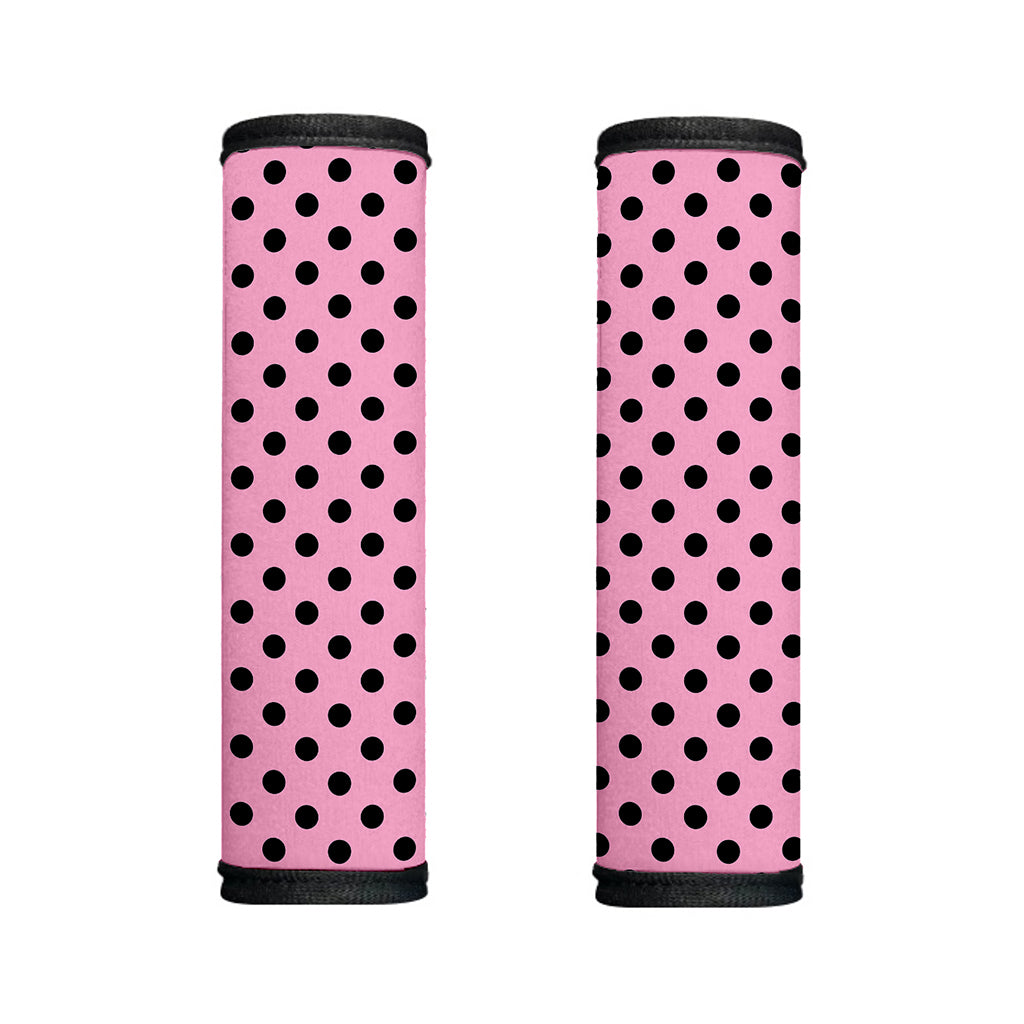 Pink And Black Polka Dot Pattern Print Handle Covers