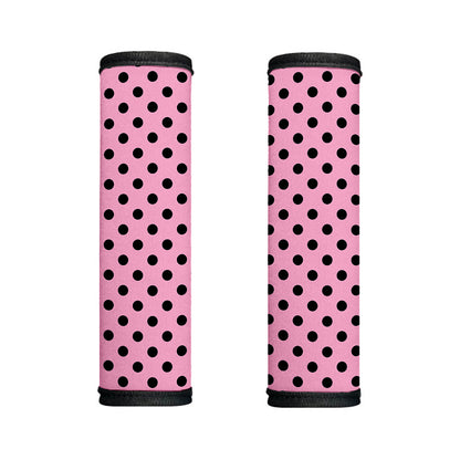 Pink And Black Polka Dot Pattern Print Handle Covers