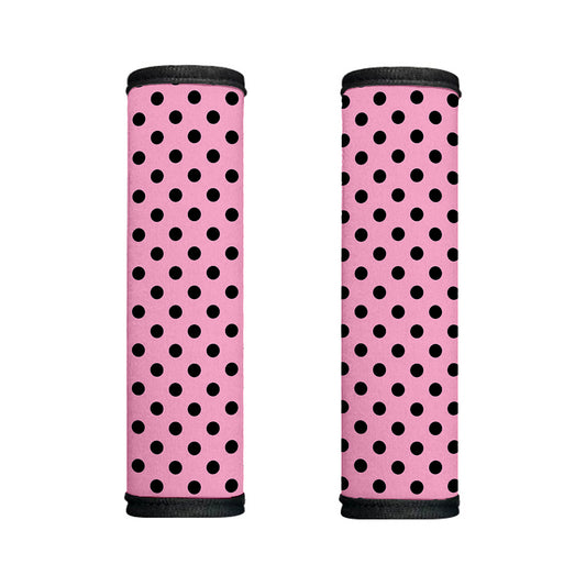 Pink And Black Polka Dot Pattern Print Handle Covers