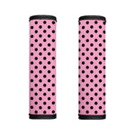 Pink And Black Polka Dot Pattern Print Handle Covers
