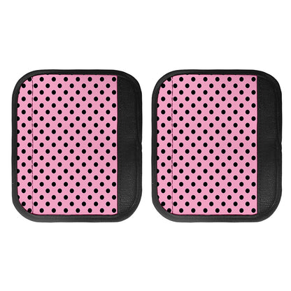 Pink And Black Polka Dot Pattern Print Handle Covers