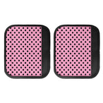 Pink And Black Polka Dot Pattern Print Handle Covers