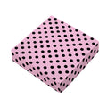 Pink And Black Polka Dot Pattern Print Outdoor Seat Cushion Cover