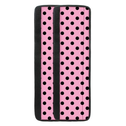 Pink And Black Polka Dot Pattern Print Refrigerator Handle Covers