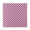 Pink And Black Polka Dot Pattern Print Silk Bandana