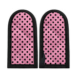 Pink And Black Polka Dot Pattern Print Skillet Handle Cover
